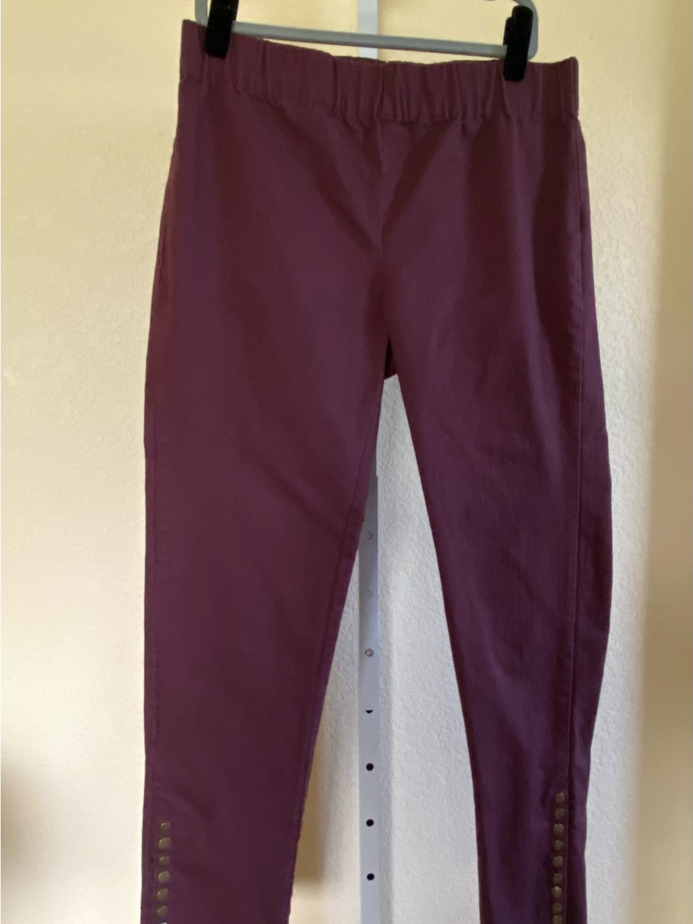 Soft Surroundings Pull-on Jeans in Plum